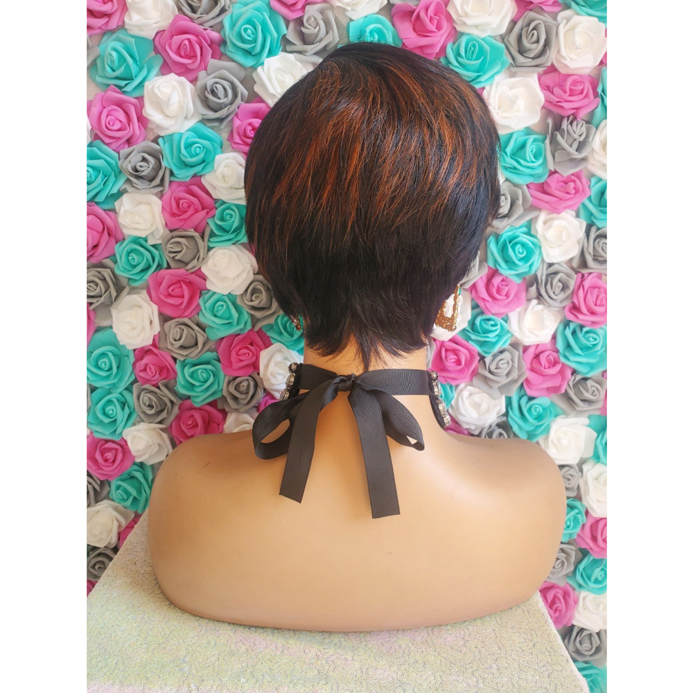 Human hair pixie wig - Picture 4 of 4